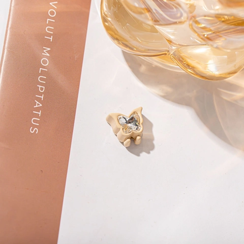Elegante Bunte Schmetterling Mini Haarklammern Für Damen Mädchen Künstlicher Kristall Strass Eingelegt Kleine Haargreifer Zubehör