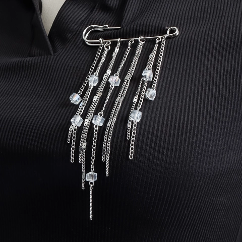 Spilla con Nappa in Cristallo Quadrato alla Moda per Donna Spilla di Sicurezza in Lega di Strass Fibbia per Regolazione Vita Accessorio