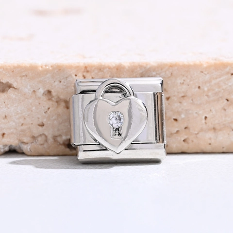 Stainless Steel Italian Charm Bracelet Links For DIY Jewelry Making Vintage Heart Butterfly Bear Infinity Pattern Charms Accessories
