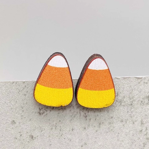 Erntedankfest Herbst Holz Ohrstecker Kürbis Ahornblatt Truthahn Eichel Sonnenblume LKW Design Festlicher Schmuck Für Damen