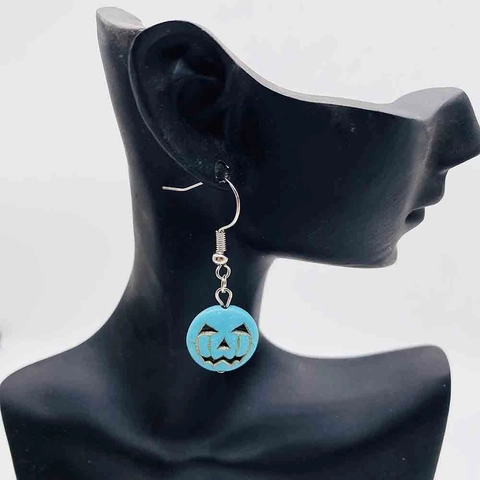 Boucles d'Oreilles Bohème Style Turquoise Citrouille d'Halloween Tortue Papillon Croix Étoile de Mer Bijoux de Mode Femme