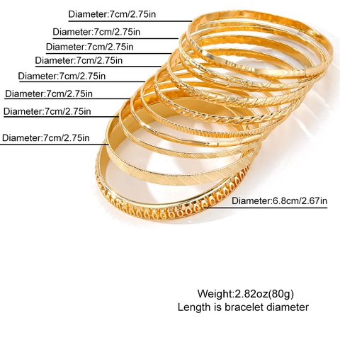 Vintage Bohemian Legierung Geprägt Mehrlagiges Stapelbares Armband Set Für Damen Mode Geometrische Geflochtene Hohl Armreif Schmuck