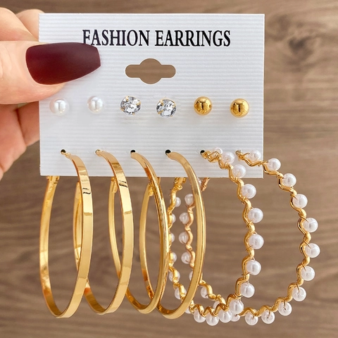 Vintage Legierung Schmetterling Künstliche Perle Ohrring Kollektion Für Damen Vergoldet Strass Creolen Stecker Ensemble