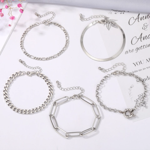 Vintage Silver Alloy Artificial Pearl Jewelry Collection Multi Layer Necklace Butterfly Heart Rings Earring Stud Bracelet Assortment