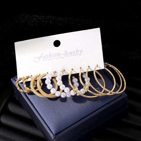 Vintage Legierung Strass Imitationsperle Schmuck Kollektion Für Damen Mehrlagige Halskette Ohrringe Ringe Armbänder