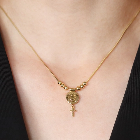 Pendentif Religieux Seul Sans Chaîne Cuivre Plaqué Or Vierge Marie Cœur Croix Relief Charme Bijoux Minimalistes pour Hommes Femmes
