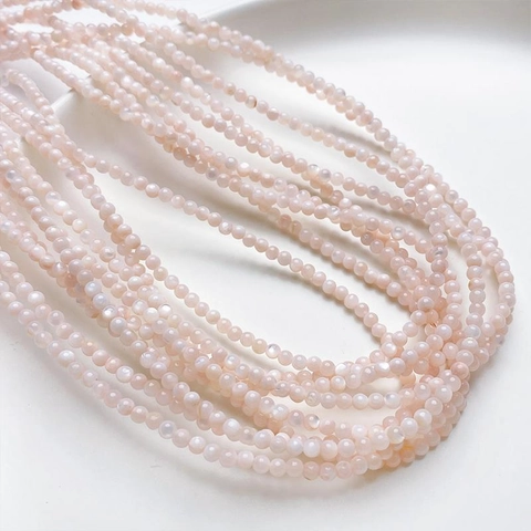 Natuurlijke Schelp Ronde Kralen 3mm 4mm Losse Kralen Voor DIY Handgemaakte Armband Ketting Sieraden Maken Accessoires