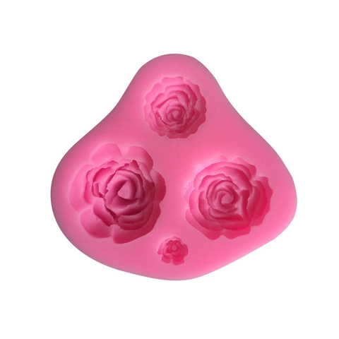 Stampo in Silicone a Forma di Rosa Strumento Fai da Te Decorazione Torte Fondente Cioccolato Sapone Artigianato Cucina