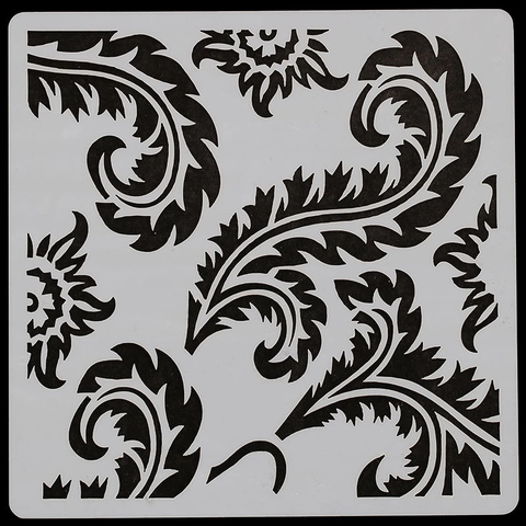 Stencil Mandala per Pittura Modello Decorativo Traforato per Fai da Te Arte Artigianato Casa Parete Mobili Legno PET Stencil