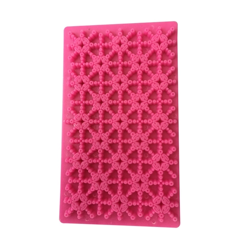 Stern Schneeflocke Blütenblatt Fondant Prägeform Kunststoff Keksausstecher Für DIY Kuchen Dekoration Backwerkzeug Rosérot
