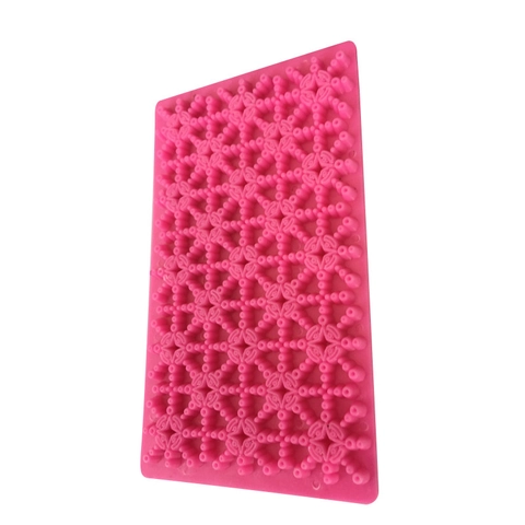 Stern Schneeflocke Blütenblatt Fondant Prägeform Kunststoff Keksausstecher Für DIY Kuchen Dekoration Backwerkzeug Rosérot