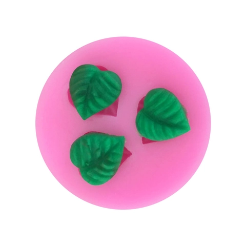Molde de Silicona para Pastel de Hoja de Rosa Textura 3D para Fondant Hoja Para Chocolate Gelatina Pudín Cocina Bricolaje