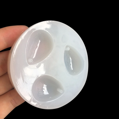 Water Drop Shaped Silicone Mold For Resin Epoxy DIY Jewelry Making Pendant Earring Craft Tool Translucent Silicone Resin Mold