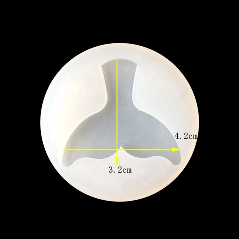 DIY Mermaid Fish Tail Silicone Mold For Epoxy Resin Jewelry Pendants Fondant Cake Decoration Semi Transparent Baking Tools