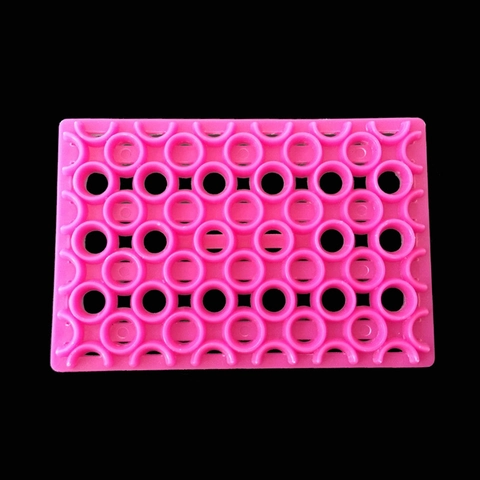 DIY Silicone Fondant Cake Mold Pink Rectangular Circular Lattice Pattern Embossing Stamp For Baking Decoration Tools