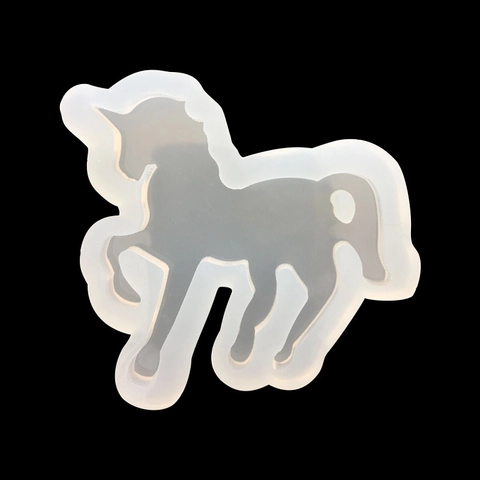 3D Einhorn Silikonform Für DIY Kristallkleber Harz Schmuckguss Hitzebeständige Fondant Schokolade Kuchen Backform