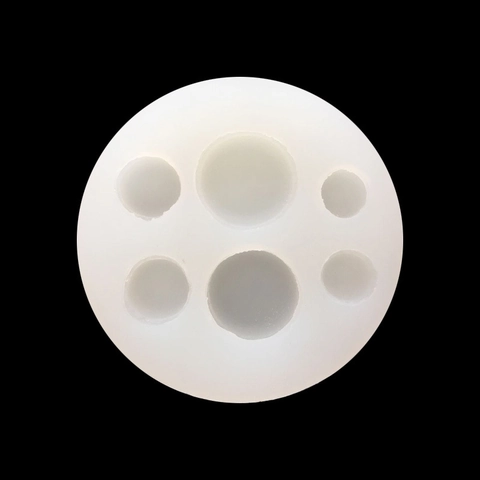 Stampo in Silicone per Biscotti Macaron 3D Forma Rotonda per Cioccolato Fondente Sapone Fai da Te Resina Decorazione Torte