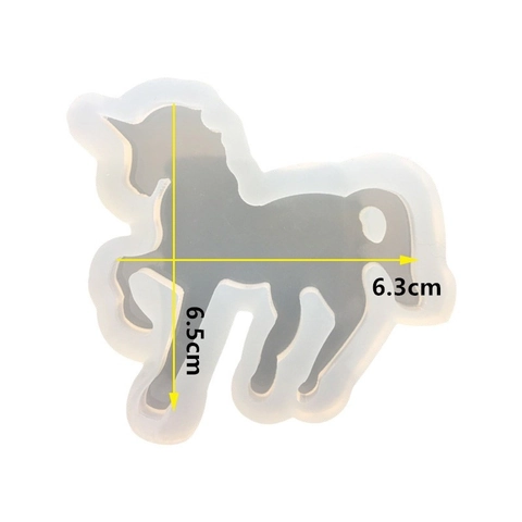 3D Einhorn Silikonform Für DIY Kristallkleber Harz Schmuckguss Hitzebeständige Fondant Schokolade Kuchen Backform