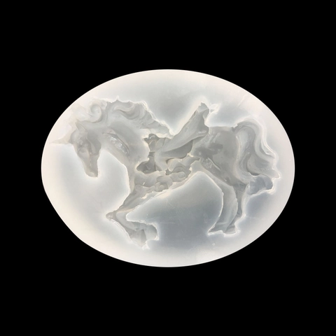 3D-Transparente Weiße Silikonform Einhorn Pegasus Form Harz Handwerk Mold DIY Schmuck Werkzeug Handgemachte Kuchen Backen Dekoration
