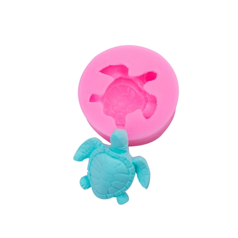 DIY Meeresschildkröte Silikon Fondant Form Rund Süße Schildkröte Kuchen Dekorieren Backwerkzeug Für Schokolade Seife Harz