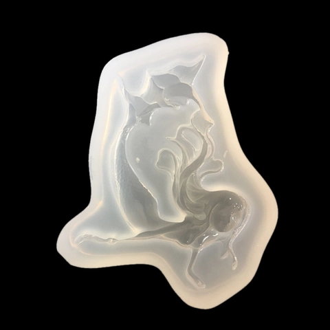 Stampo in Silicone a Forma di Ragazza Coda di Sirena Superficie a Specchio Resina Epossidica Argilla Polimerica Fai da Te