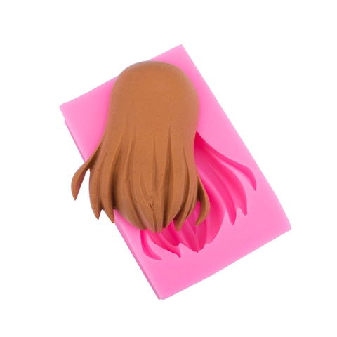 Stampo in Silicone per Capelli di Bambola per Fai da Te Argilla Fondente Decorazione Torte Accessori per Pasticceria