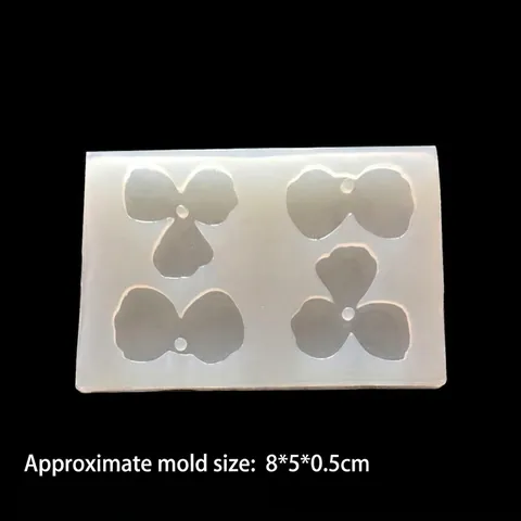 DIY Spiegel Kristal Drip Lijm Siliconen Vorm Bloemblad Hart Gat Vorm Sieraden Hanger Oorbel Armband Crafting Tool