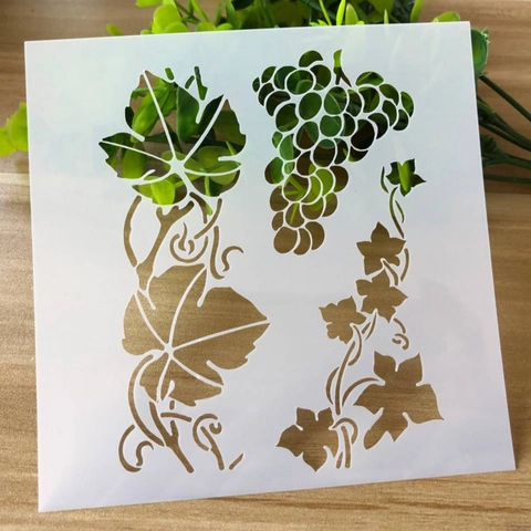 Hollow Out Painting Stencils Reusable PET Plastic For Cake Decoration Journaling Scrapbooking Floral Bird Pattern Craft Template