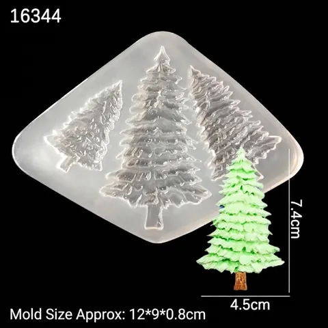 Flexible Silikon Weihnachtsbaum Form Für DIY Harz Schmuck Handgefertigte Kiefer Anhänger Handyhülle Dekoration Werkzeug