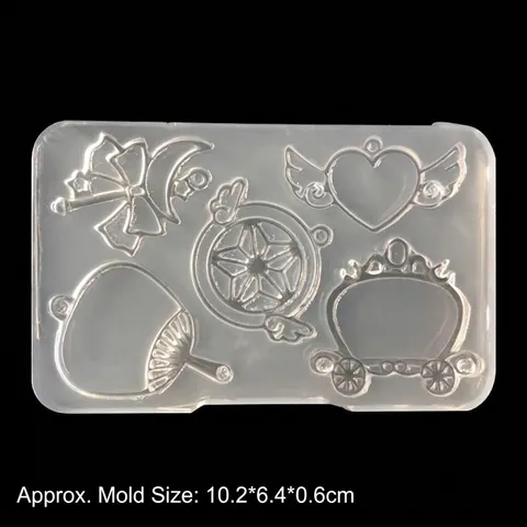 Mehrzweck Silikonform Für DIY Harz Schmuckherstellung Fantasy Thema Herz Mond Stern Schokolade Fondant Backwerkzeuge