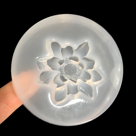 3D Lotus Bloem Siliconenvorm Voor DIY Spiegeloppervlak Kristal Epoxyhars Knop Hanger Antieke Haarpeld Handwerk Sieraden Tool