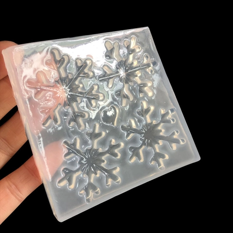 Snowflake Heart Silicone Mold DIY Resin Craft Tool For Christmas Fondant Chocolate Jewelry Decoration Handmade Mold