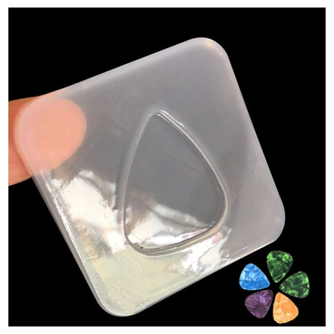 DIY Silikon Gitarrenplektrum Form Für Harzguss UV Kleber Handgefertigt Dreieck Wassertropfen Form Bastelwerkzeug Für Musikliebhaber