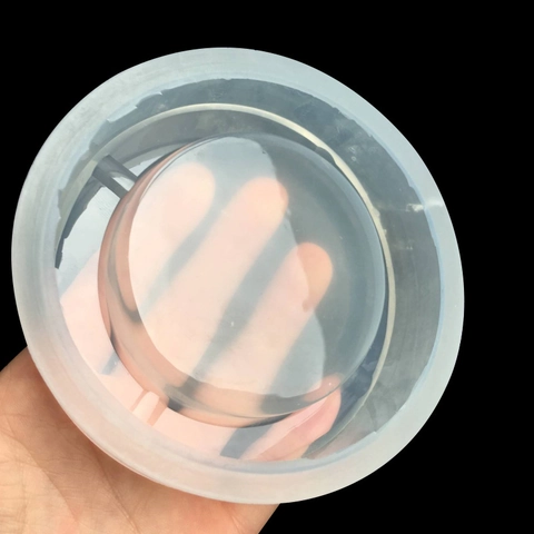 Mirror Surface Silicone Ashtray Mold DIY Crystal Resin Epoxy Mold Handmade Storage Box Flower Container Crafts Casting Mold