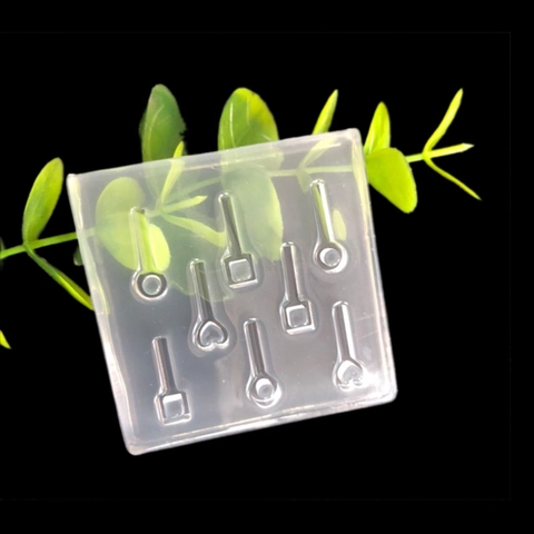 Silikonform Herz Rund Quadrat Für DIY Ohrstecker Schmuckherstellung Spiegeloberfläche Handgefertigtes Harz Werkzeug