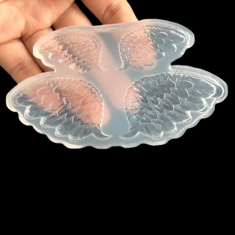 Angel Wings Feather Silicone Mold For DIY Crystal Epoxy Resin Jewelry Accessories Cake Fondant Decorating Baking Tool