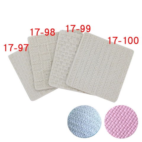 Silikon Strickmuster Fondantform Pullover Muster Webmuster Prägematte Für Tortendekoration DIY Handwerk Backen Schokoladenform