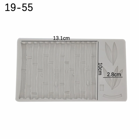 Chinesischer Stil Bambus Textur Silikon Fondant Kuchenform Bambusblatt Form DIY Backen Schokolade Gelee Pudding Deko-Tool