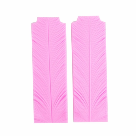 Feather Leaf Texture Silicone Mold For Fondant Gumpaste Chocolate Large DIY Cake Decorating Tool Baking Accessory