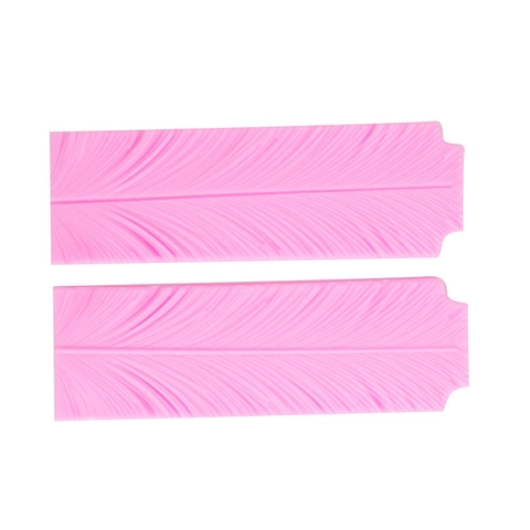 Feather Leaf Texture Silicone Mold For Fondant Gumpaste Chocolate Large DIY Cake Decorating Tool Baking Accessory
