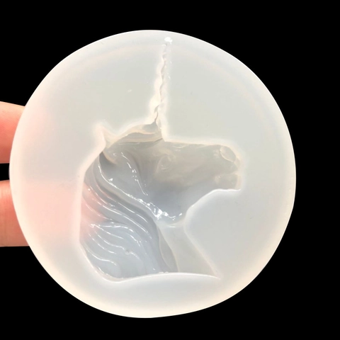 Einhorn Kopf Silikonform Für DIY Schmuckanhänger Handyhülle Harz Handwerk Kuchen Fondant Pudding Gelee Backwerkzeug Zubehör