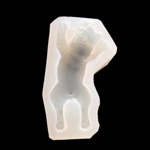 3D Realistic Dog Shar Pei Shape Silicone Mold For Mousse Cake Decoration Chocolate Ice Cream Baking DIY Soap Candle Making