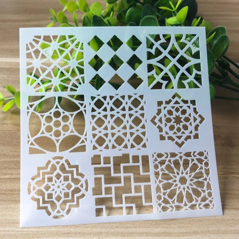DIY PET Kunststoff Zeichenschablonen Für Kinder Erwachsene Malen Hohl Mandala Blume Schmetterling Weihnachten Hochzeit Vorlagen