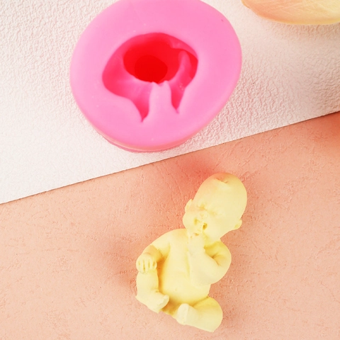 3D Baby Zuigvinger Siliconen Vorm Voor Taart Decoratie Fondant Chocolade Gelei Aromatherapie Kaars Gips Hars DIY Bakken Gereedschap