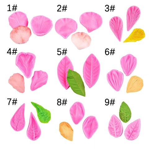 DIY Blütenblatt Blatt Silikon Kuchenform Für Fondant Schokolade Gelee Pudding Seife Handgemachte Botanische Textur Backwerkzeug