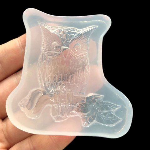 3D Owl Silicone Mold For DIY Resin Jewelry Making Halloween Cake Decoration Mirror Crystal Epoxy Craft Mold
