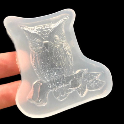 3D Owl Silicone Mold For DIY Resin Jewelry Making Halloween Cake Decoration Mirror Crystal Epoxy Craft Mold