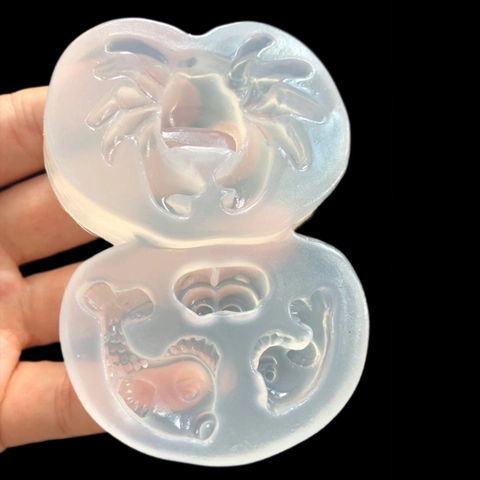 Delfin Krabbe Tier Silikonform Für Harz DIY Spiegeloberfläche Kristall Epoxy Gussform Handgefertigte Schmuck Handwerk Backwerkzeug