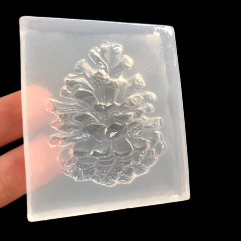 Zapfenförmige Silikonform Für Fondant Harz Ton Spiegel DIY Handwerk 3D Wald Kiefernzapfen Backen Kuchen Dekoration Ornament