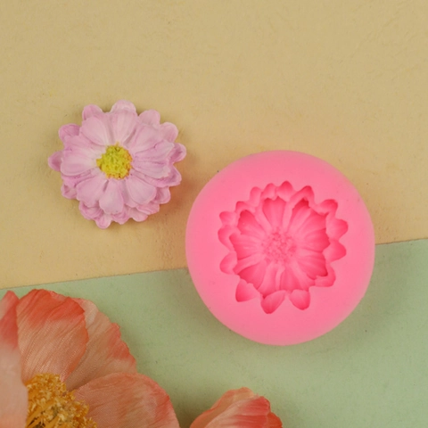 Daisy Flower Silicone Fondant Mold Chrysanthemum Chocolate Cake Decorating Mold DIY Clay Resin Mold Baking Accessory